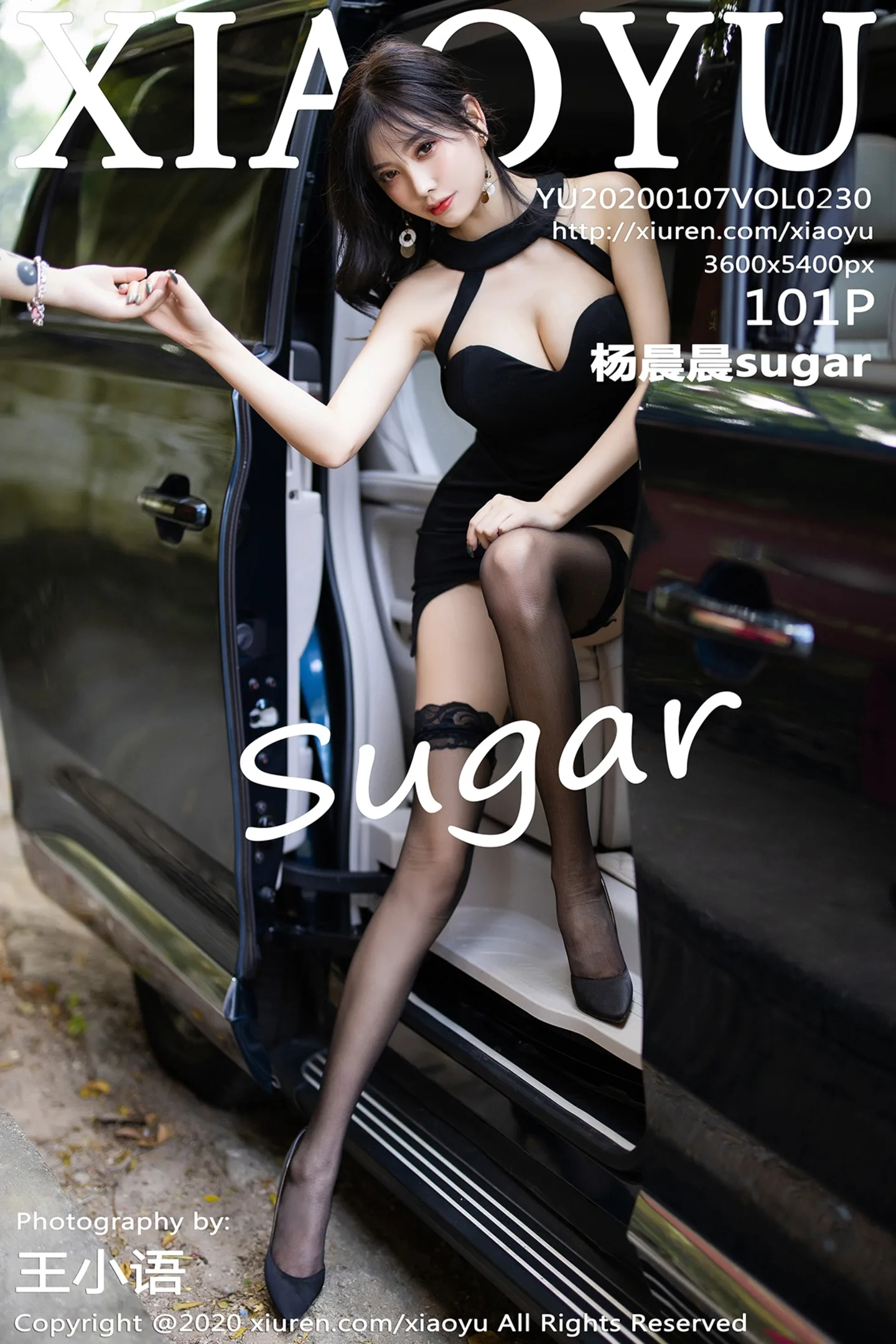 [XiaoYu画语界]Vol.230_女神杨晨晨sugar室外车拍主题朦胧黑丝秀翘臀美腿诱惑写真101P-秀人网 - XiuRen.Space